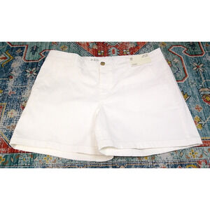 a.n.a Mid Rise Midi Short, White Women’s Size 12-NWT-RTL $32